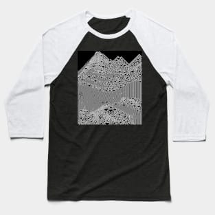 Mountain Glitch #4 - Contemporary Exclusive Modern Design Baseball T-Shirt